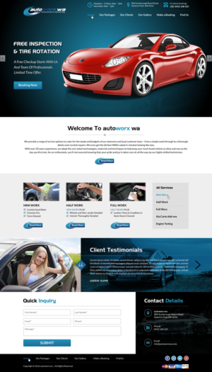 Design Wix par Sbss pour AutoWorx | Design : #12106073