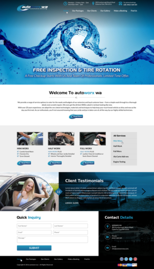 Design Wix par Sbss pour AutoWorx | Design : #12106074
