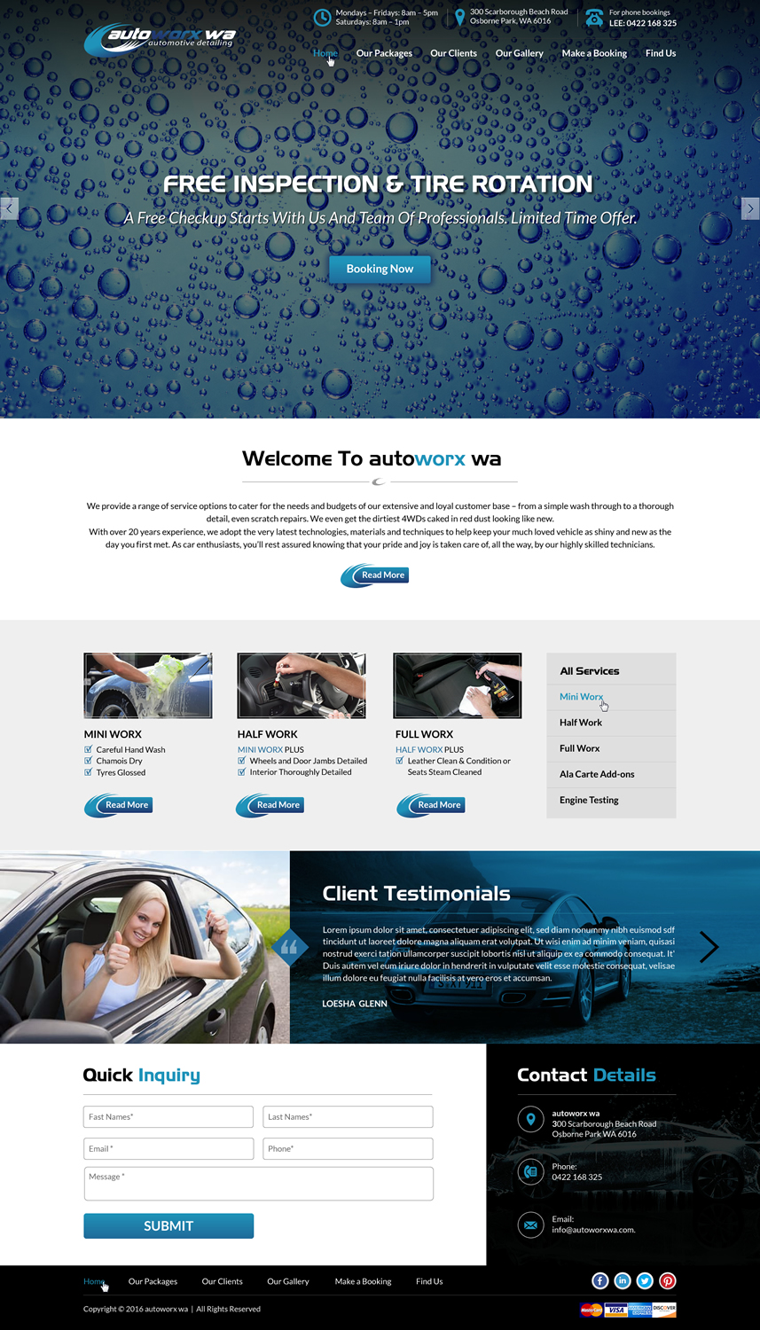 Design Wix par Sbss pour AutoWorx | Design #12106075
