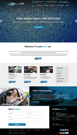 Design Wix par Sbss pour AutoWorx | Design : #12106075