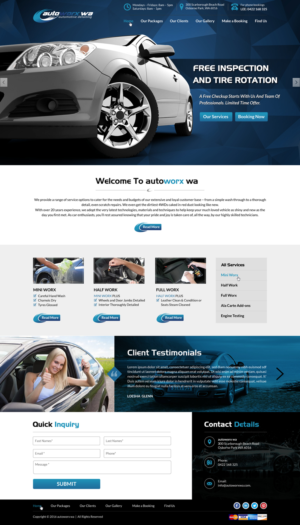 Design Wix par Sbss pour AutoWorx | Design : #12106076