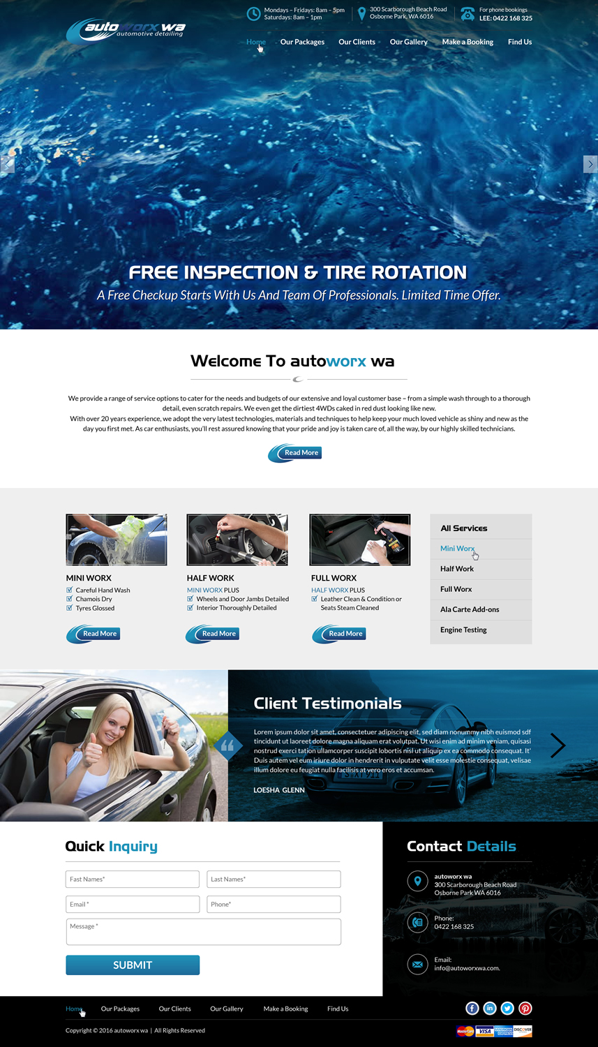 Design Wix par Sbss pour AutoWorx | Design #12106189