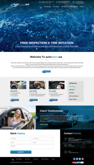 Design Wix par Sbss pour AutoWorx | Design : #12106189