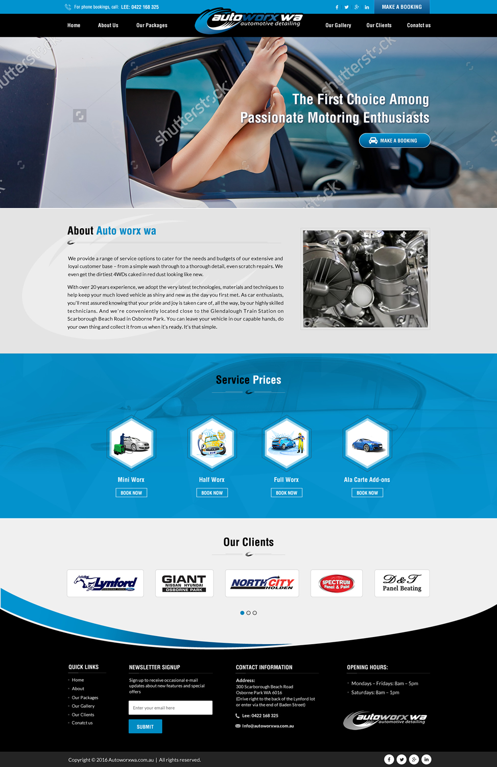 Wix-Design von Sbss für AutoWorx | Design #12118188
