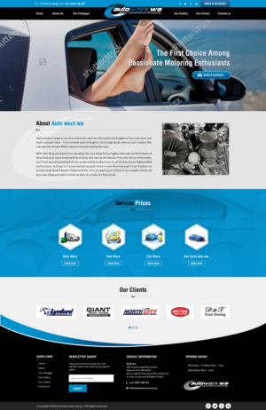 Design Wix par Sbss pour AutoWorx | Design : #12118188