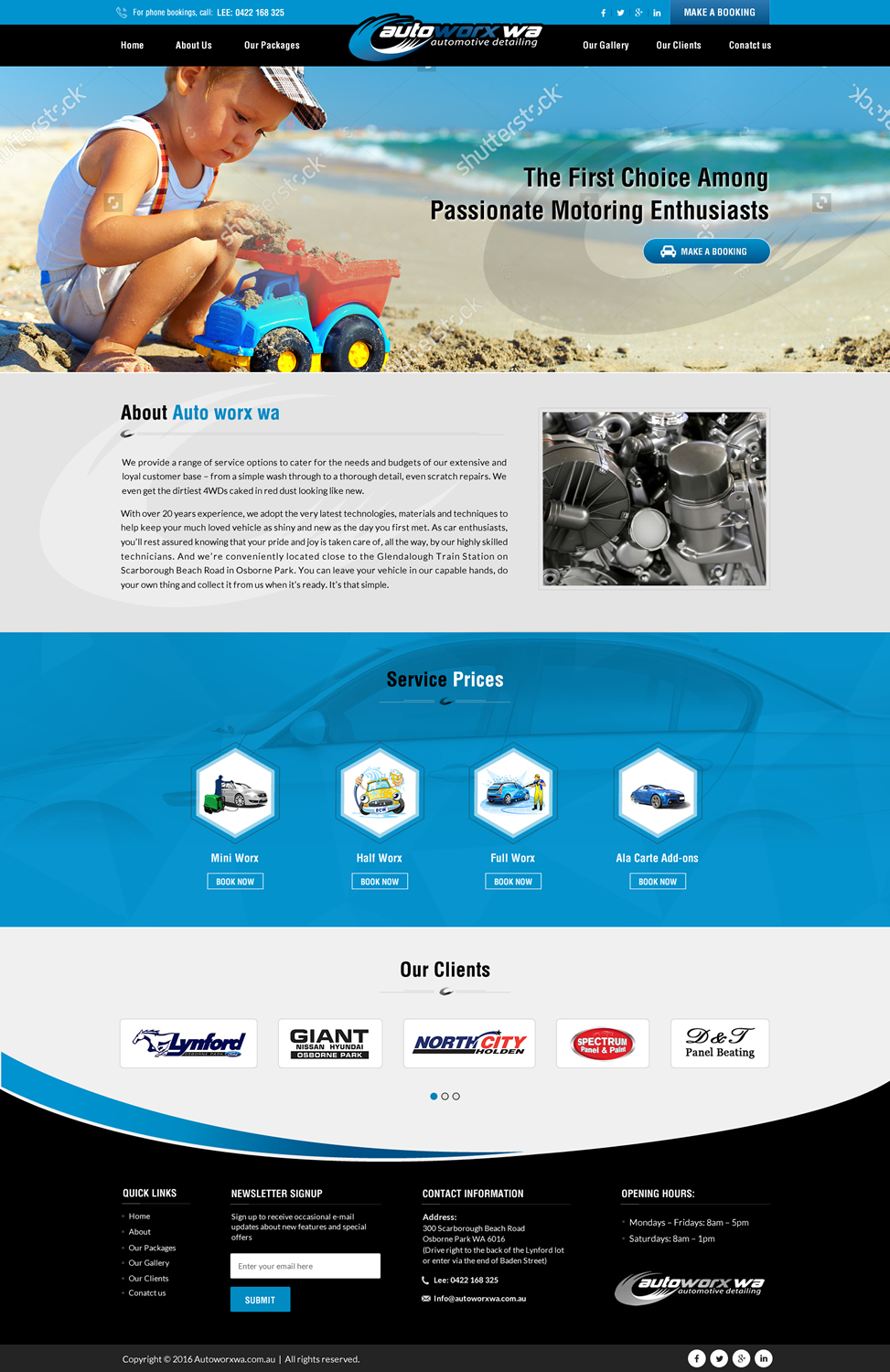 Wix Design by Sbss for AutoWorx | Design #12118190