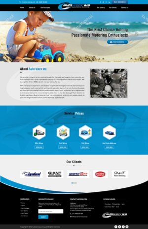 Design Wix par Sbss pour AutoWorx | Design : #12118190
