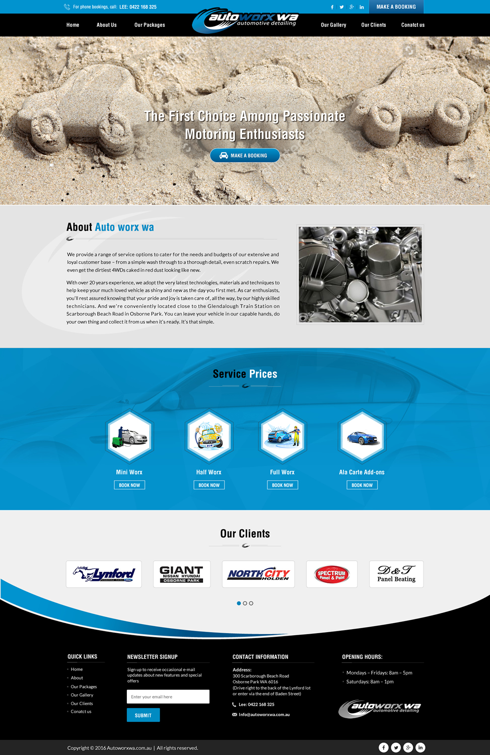 Wix-Design von Sbss für AutoWorx | Design #12118192