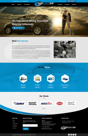 Design Wix par Sbss pour AutoWorx | Design : #12118193