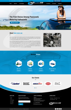 Design Wix par Sbss pour AutoWorx | Design : #12118194
