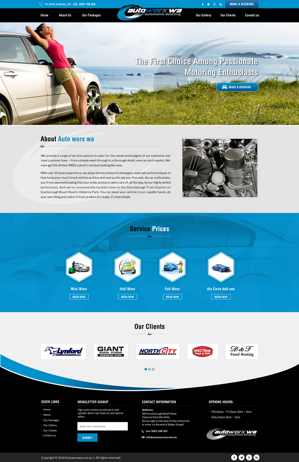 Design Wix par Sbss pour AutoWorx | Design #12118196