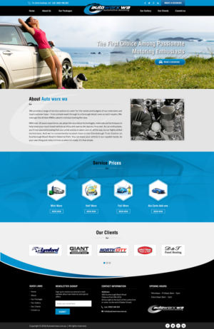 Design Wix par Sbss pour AutoWorx | Design : #12118196