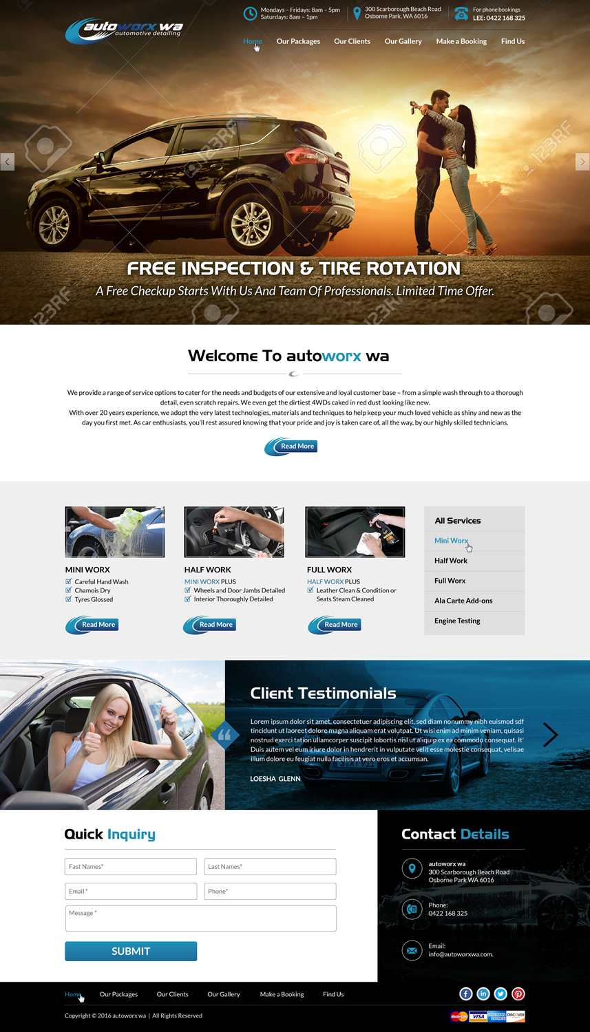 Wix-Design von Sbss für AutoWorx | Design #12118199