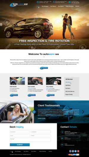 Design Wix par Sbss pour AutoWorx | Design : #12118199