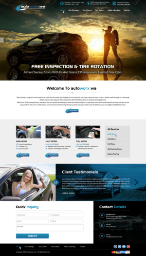Design Wix par Sbss pour AutoWorx | Design : #12118203