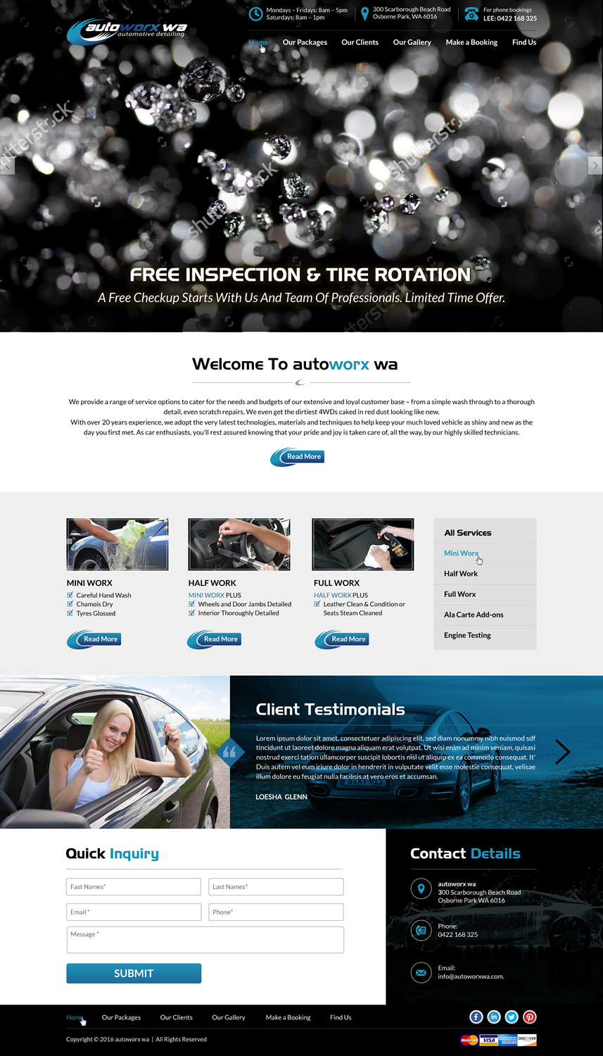 Wix Design by Sbss for AutoWorx | Design #12118206