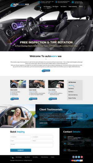 Wix Design by Sbss for AutoWorx | Design: #12118207