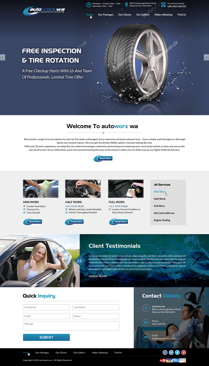Wix Design by Sbss for AutoWorx | Design #12118208