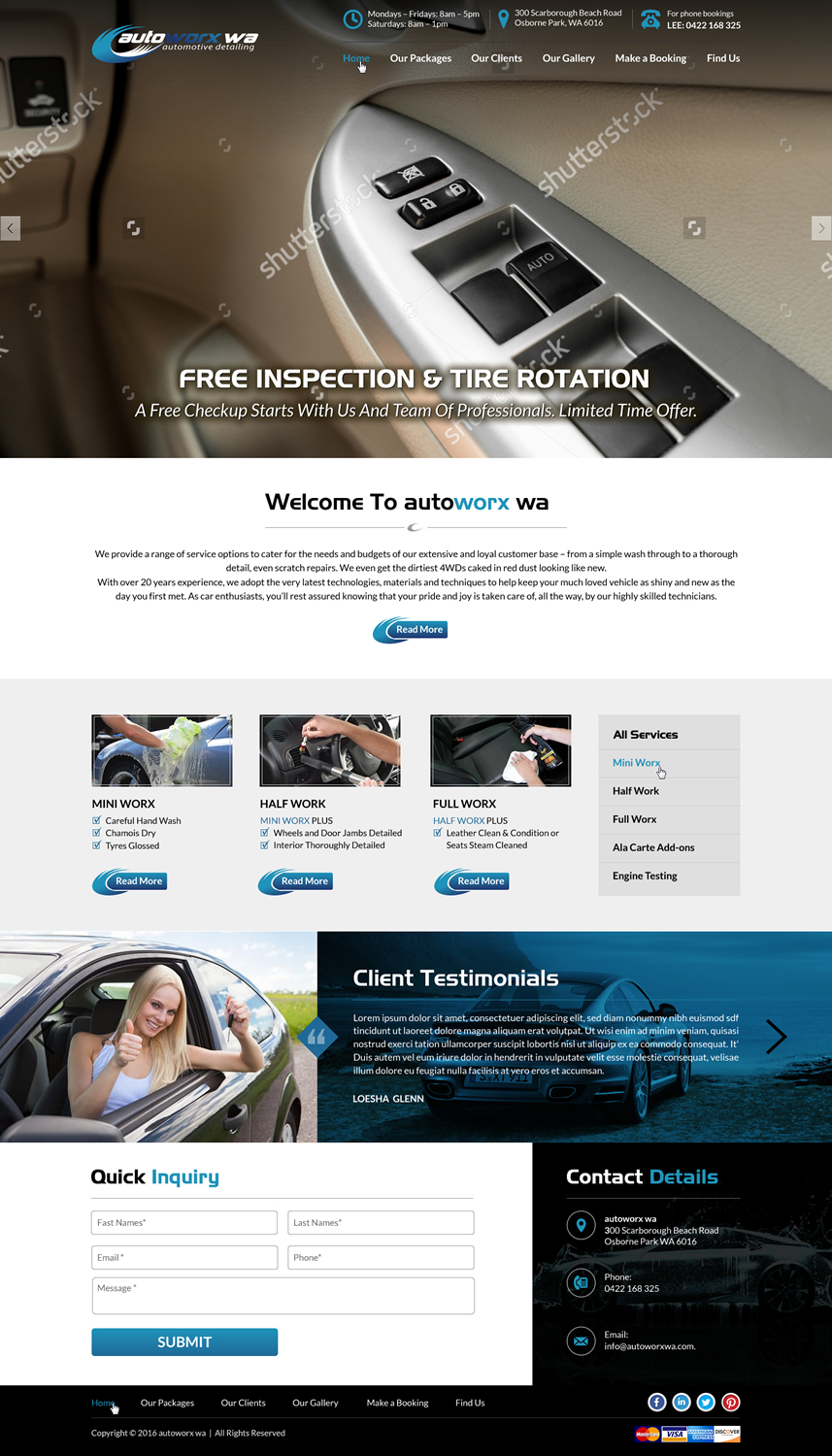 Wix Design by Sbss for AutoWorx | Design #12118212