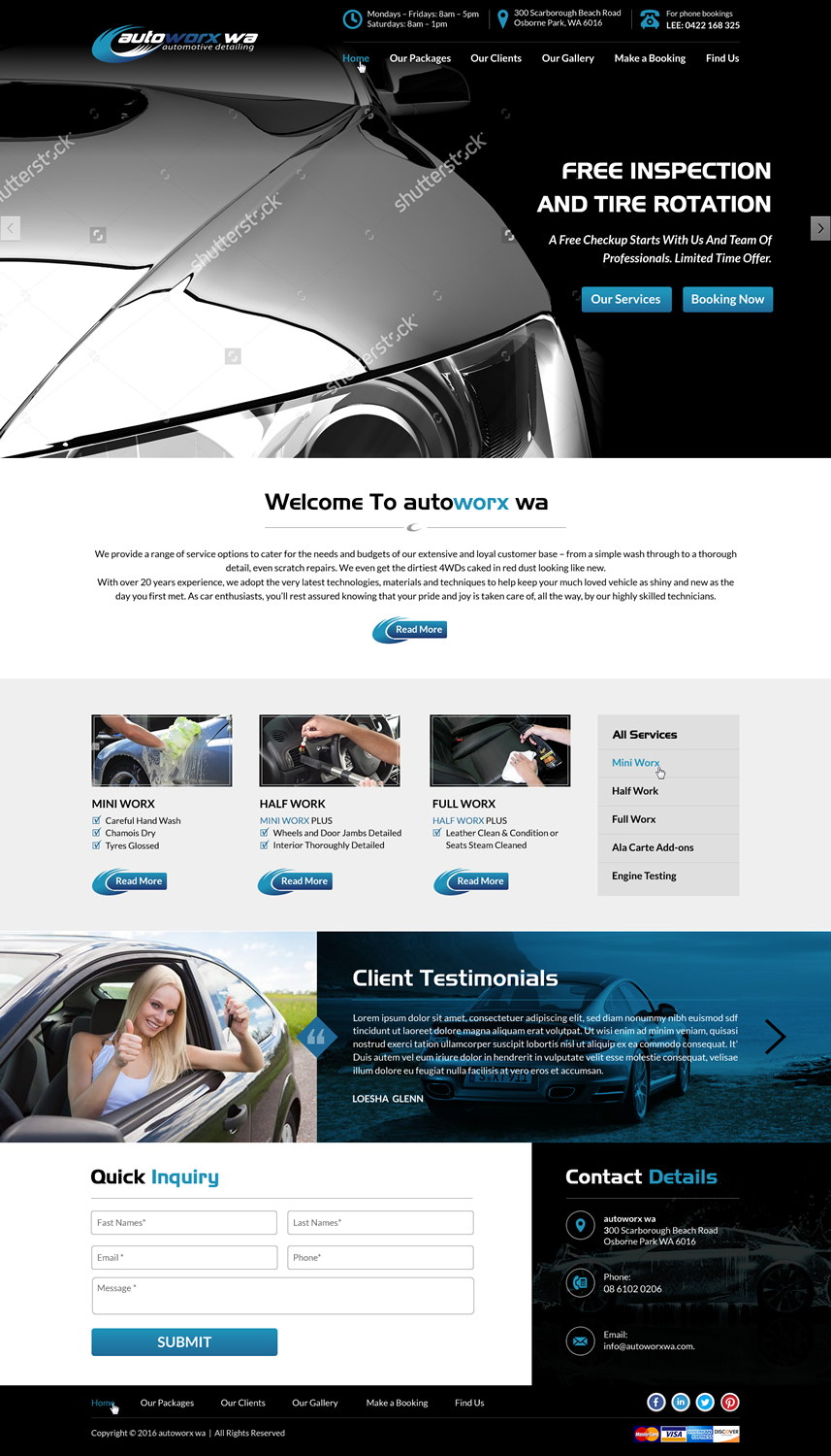 Wix Design by Sbss for AutoWorx | Design #12126141
