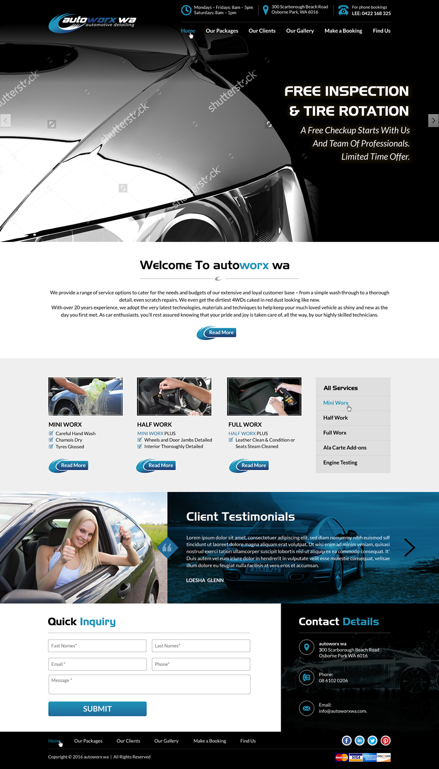 Wix-Design von Sbss für AutoWorx | Design #12129043