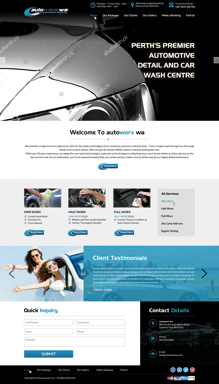 Wix Design by Sbss for AutoWorx | Design #12250014