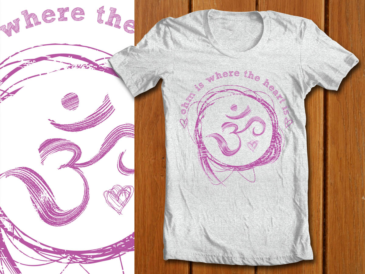 Elegant, Playful, It Company T-shirt Design for Karma Yoga Studios