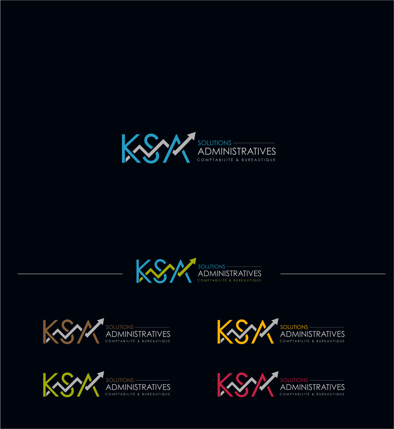 Logo Design by artswolf for KSA Solutions administratives | Design #12189789