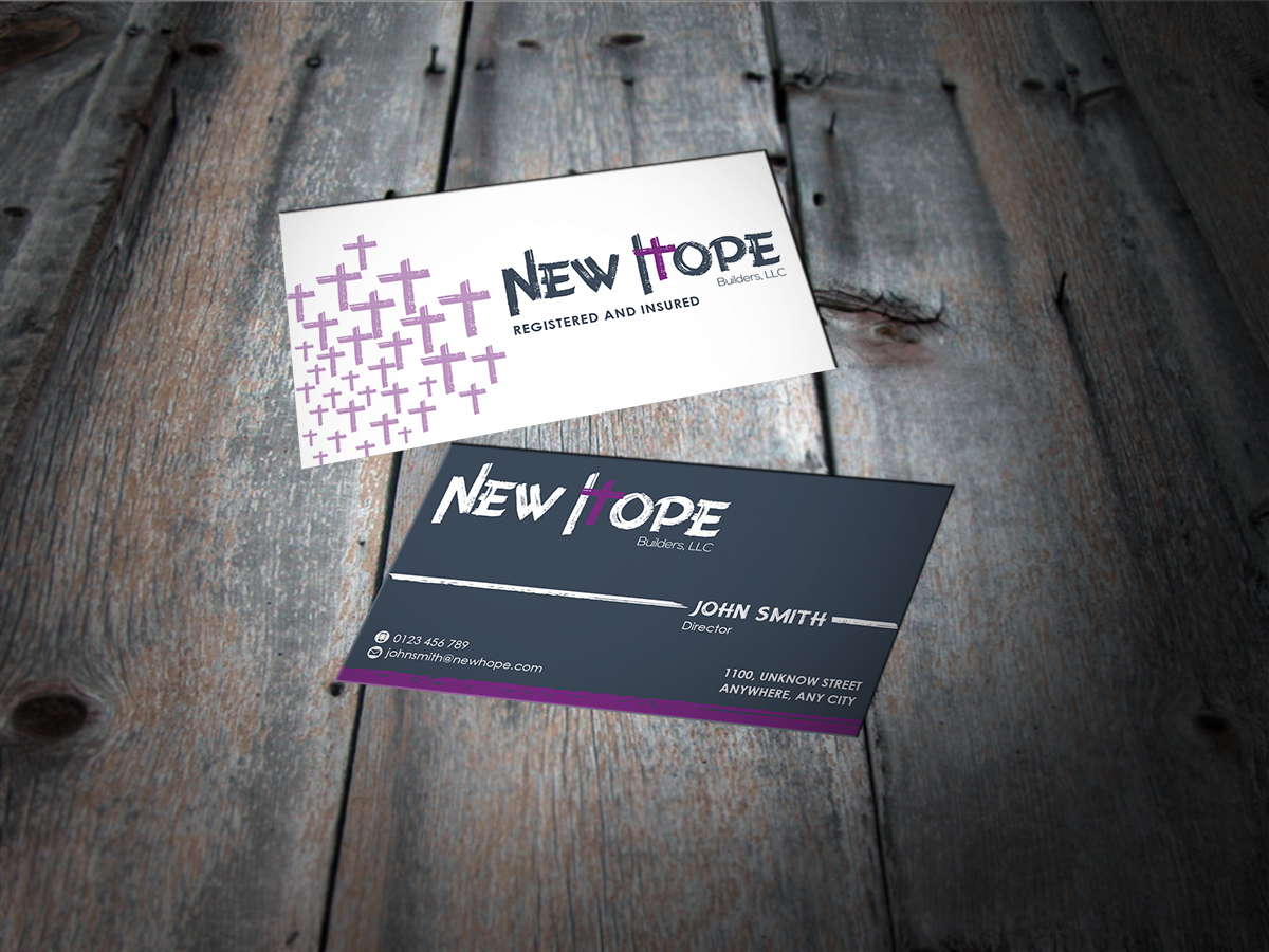 Business Card Design by MT for New Hope Builders | Design #2424713