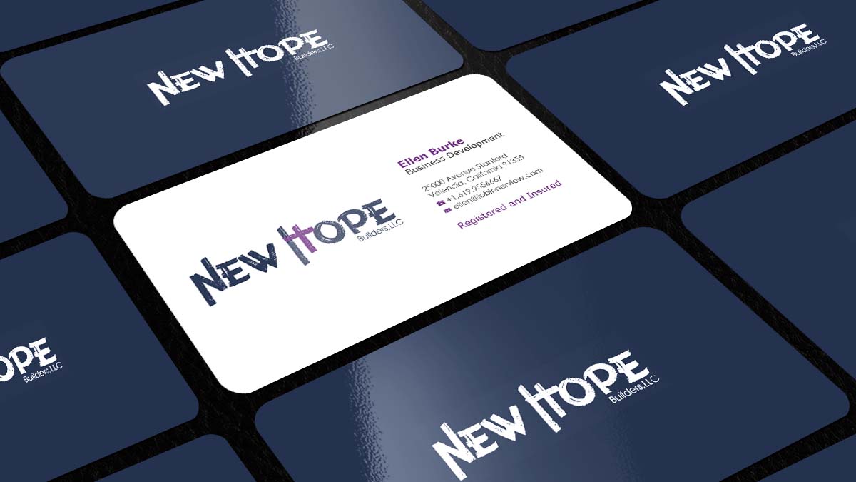 Business Card Design by AZ for New Hope Builders | Design #2382178