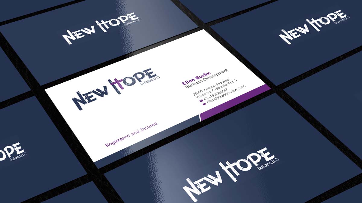Visitenkarten-Design von AZ für New Hope Builders | Design #2382182