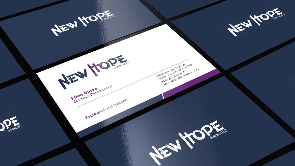 Business Card Design by AZ for New Hope Builders | Design #2382183