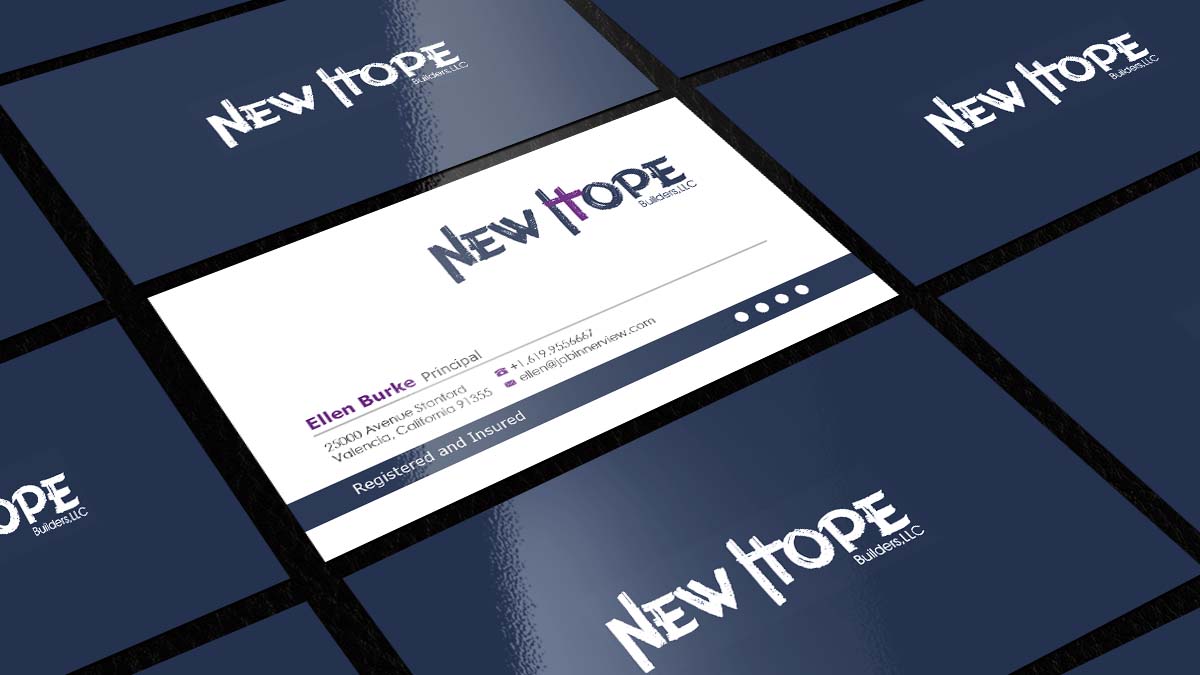 Business Card Design by AZ for New Hope Builders | Design #2382262