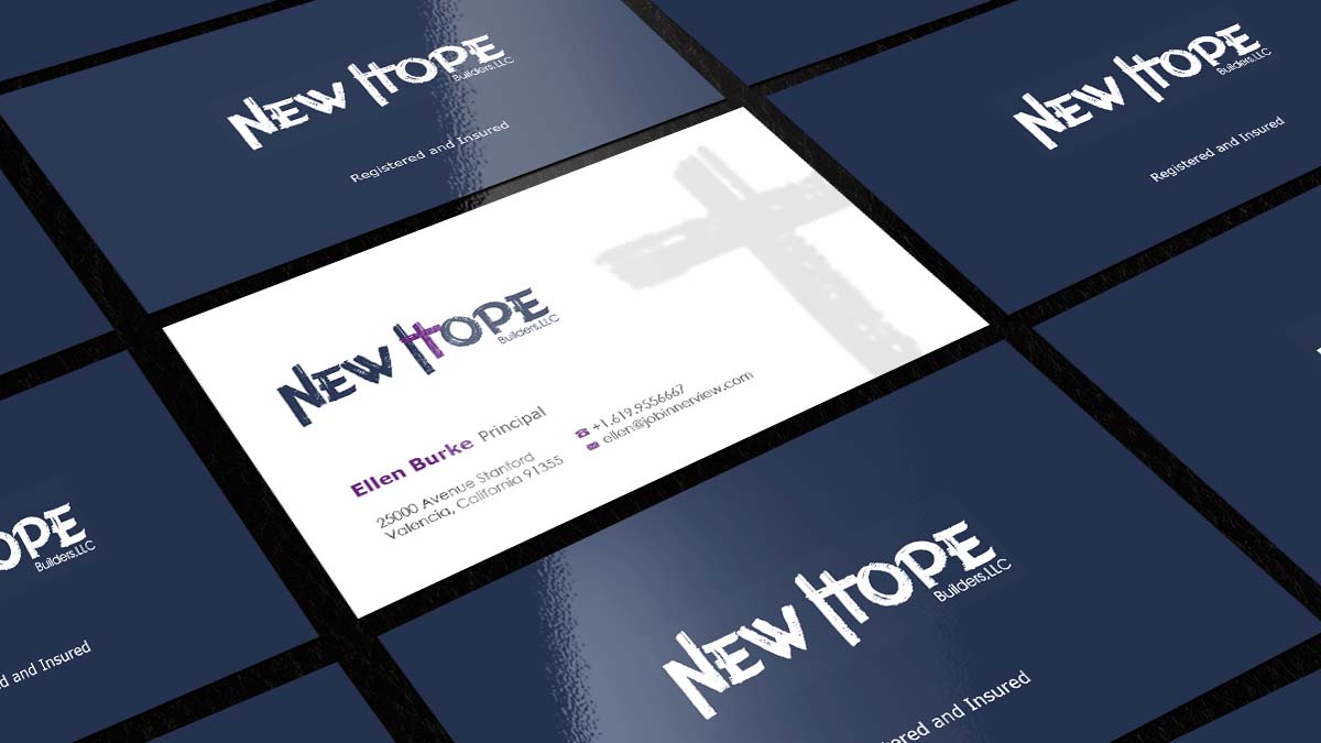 Visitenkarten-Design von AZ für New Hope Builders | Design #2382299