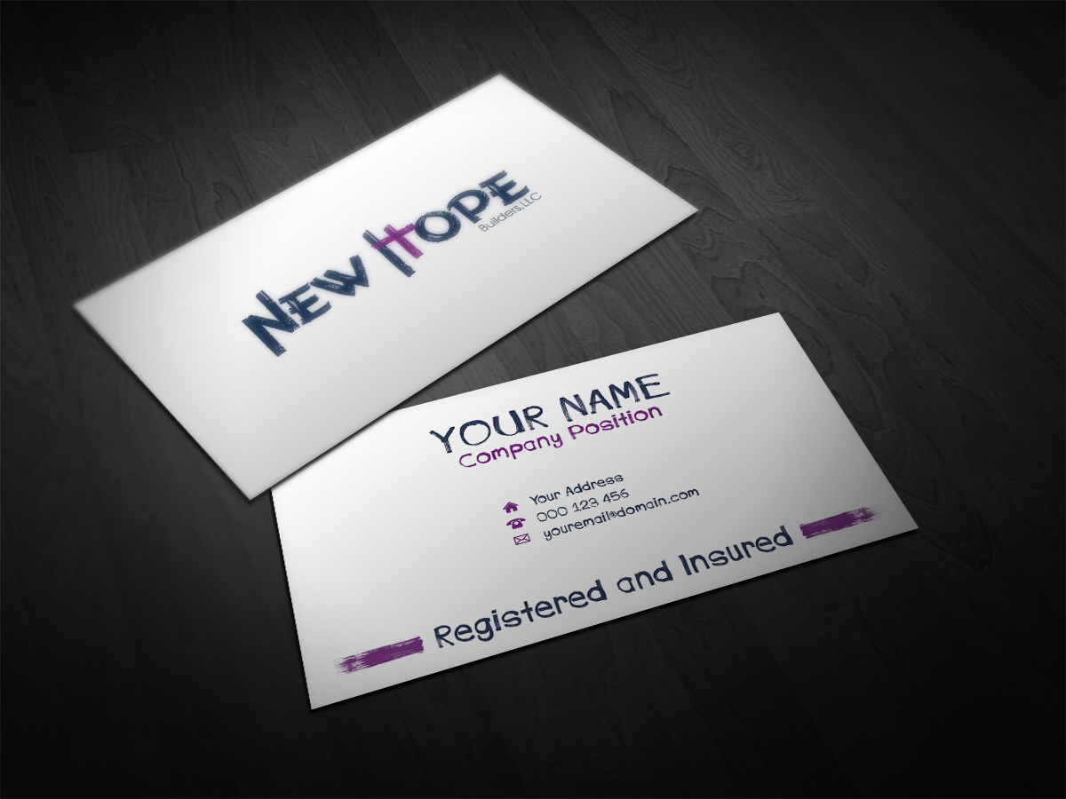 Business Card Design by Cyanide Design for New Hope Builders | Design #2386035