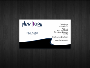 New Hope Builders Business Card | Business Card Design by SE7EN