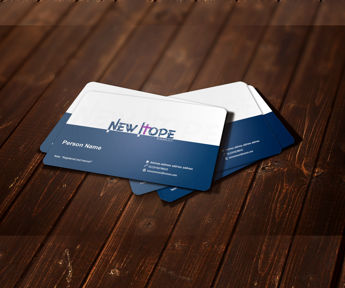 Business Card Design by Turkii for New Hope Builders | Design #2382134