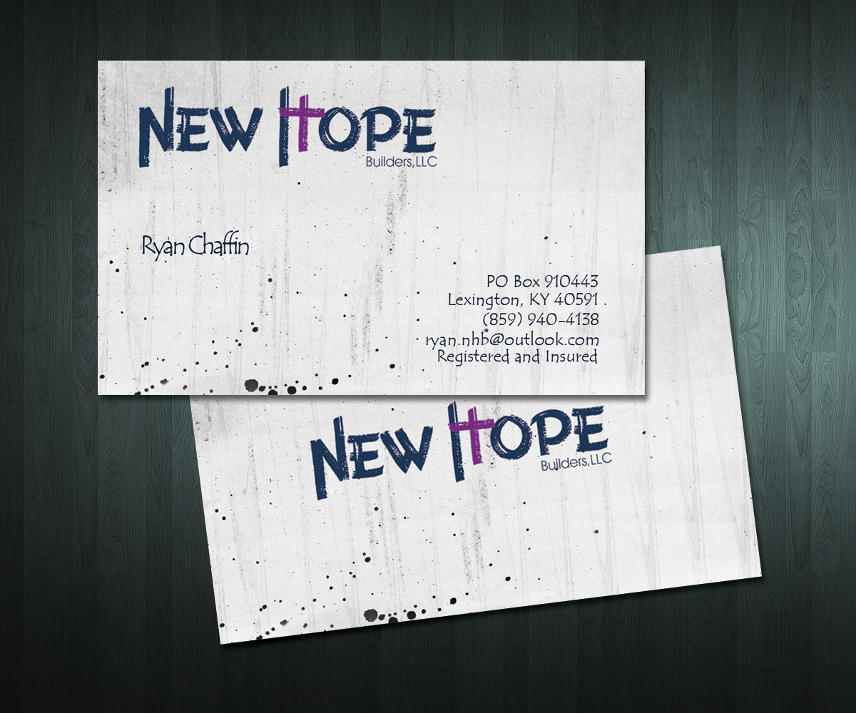 Business Card Design by Matrix5 Creative for New Hope Builders | Design #2457347