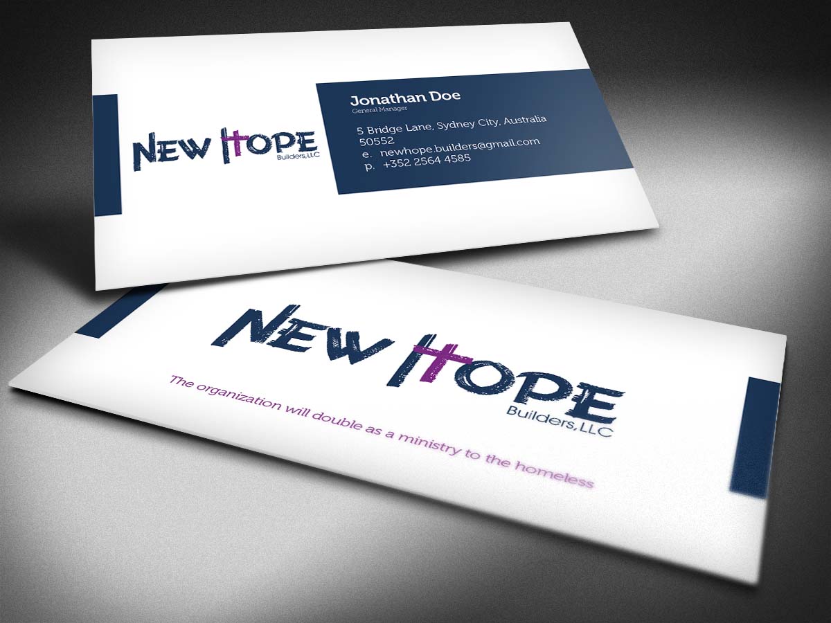 Business Card Design by iemo for New Hope Builders | Design #2389238