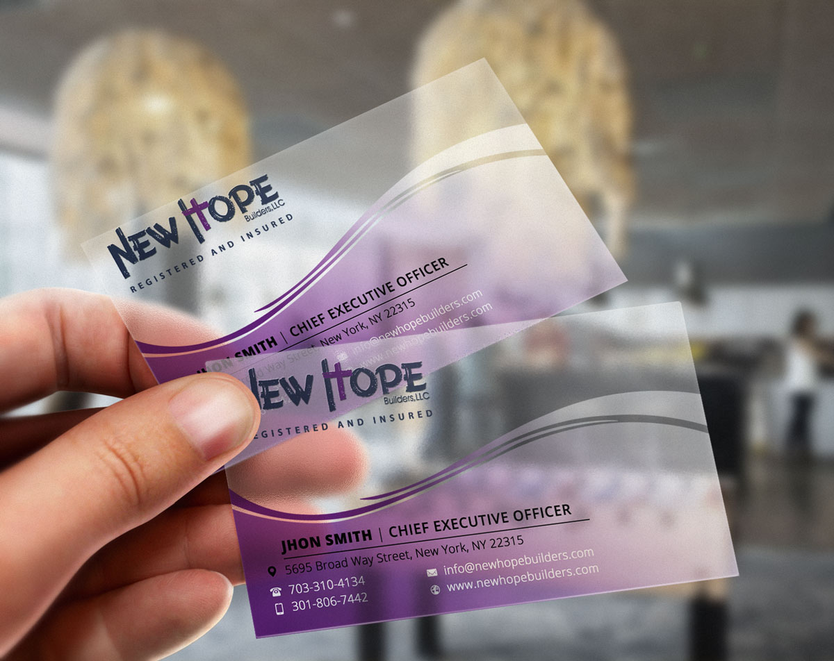Business Card Design by stoodio.id for New Hope Builders | Design #2443918