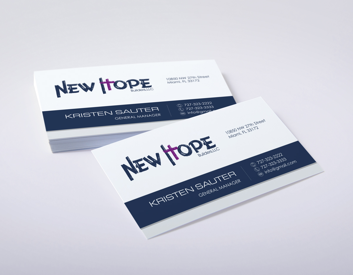 Business Card Design by logodentity for New Hope Builders | Design #2404535