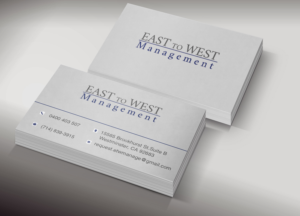 Design de Carte de Visite par Pixi Dust pour East to West Management, Inc. | Design : #12061484