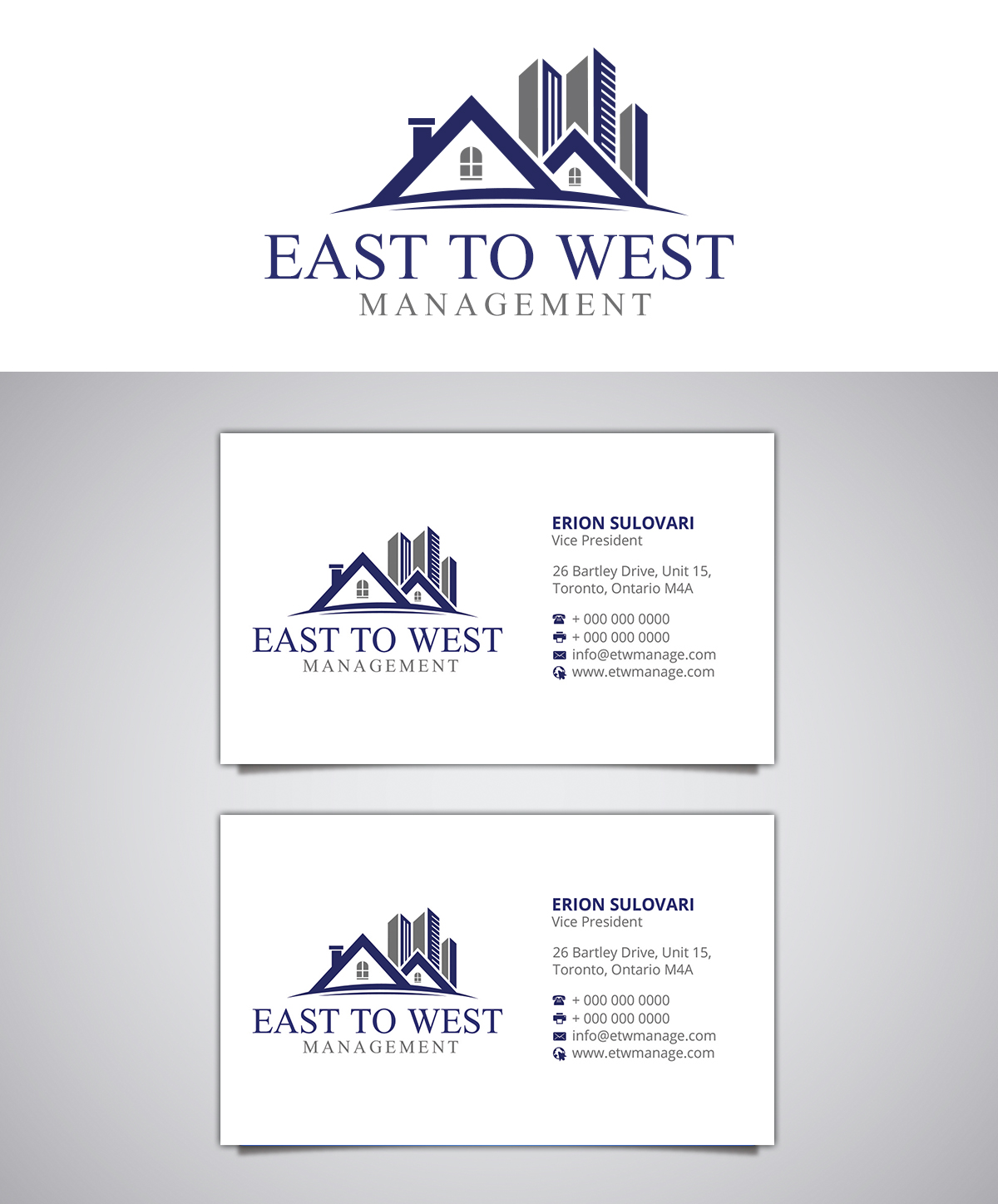 Business Card Design by Stylez Designz for East to West Management, Inc. | Design #12148811