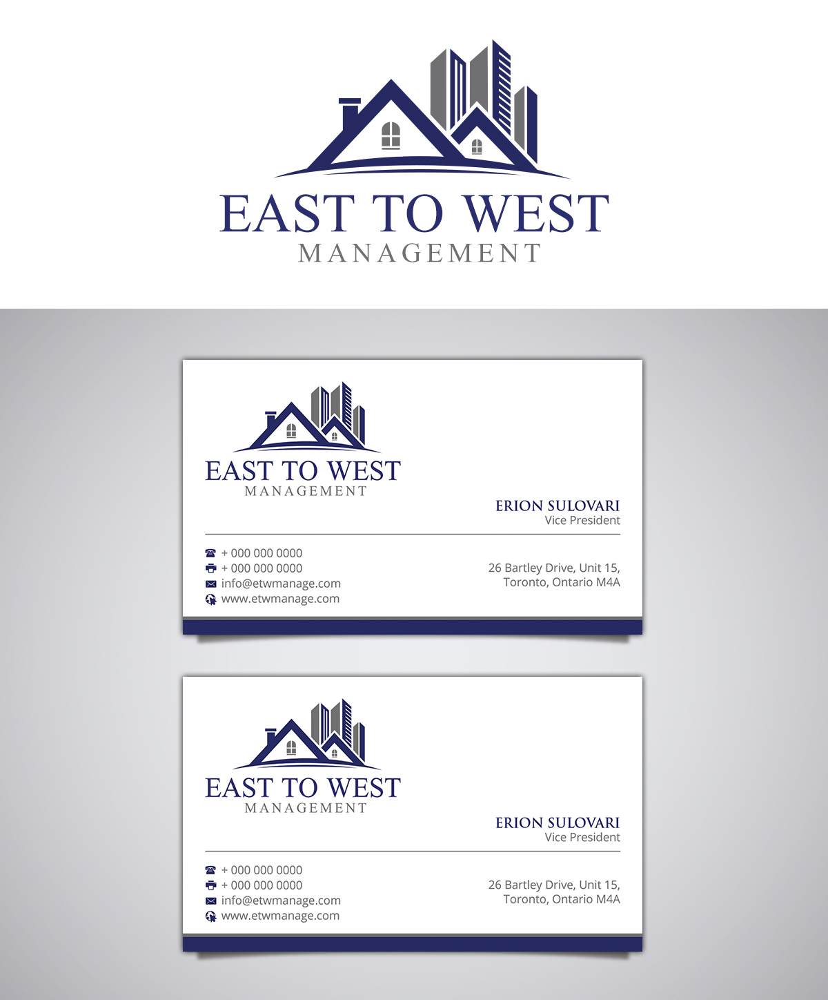Business Card Design by Stylez Designz for East to West Management, Inc. | Design #12148813
