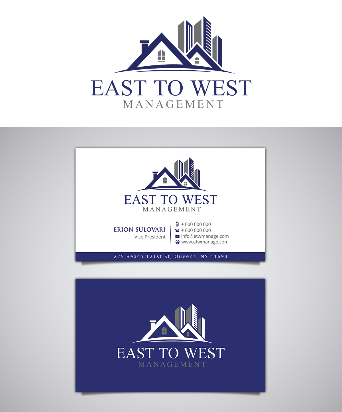 Business Card Design by Stylez Designz for East to West Management, Inc. | Design #12148833