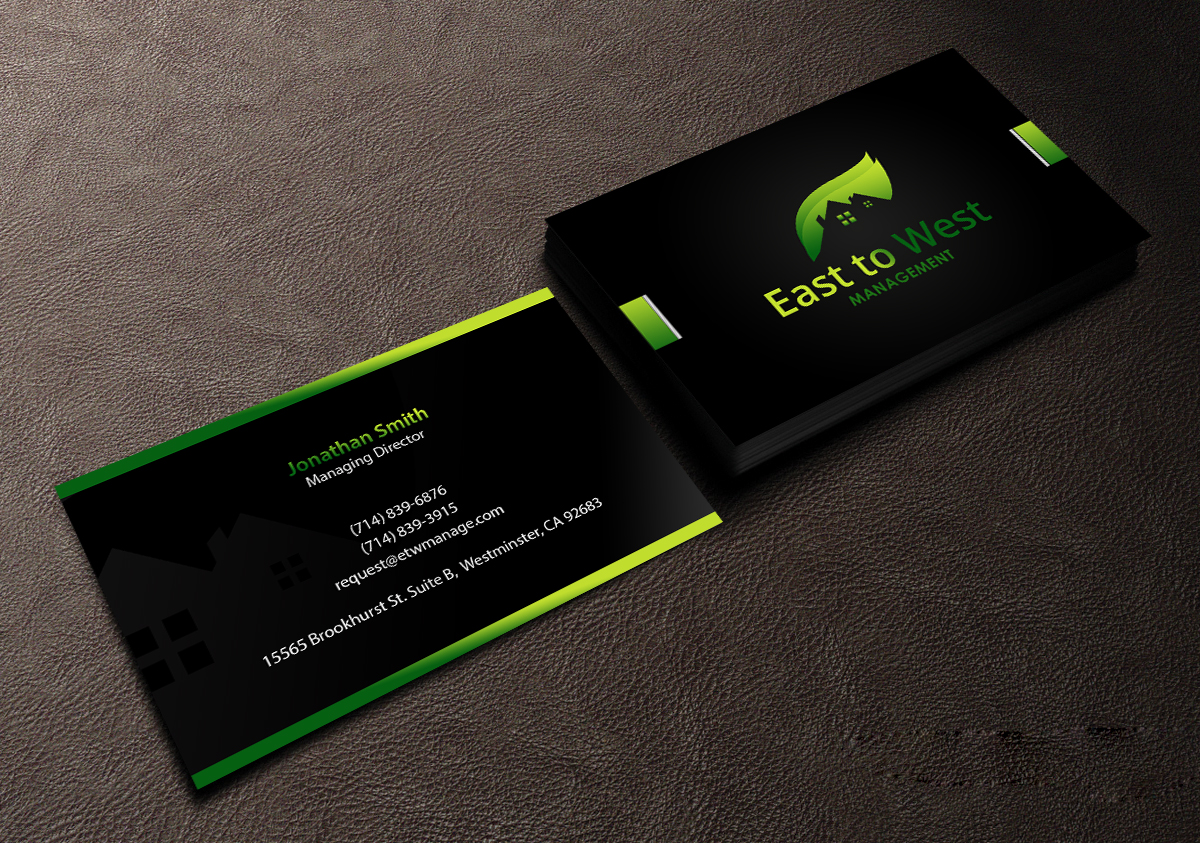 Design de Carte de Visite par Creations Box 2015 pour East to West Management, Inc. | Design #12090444