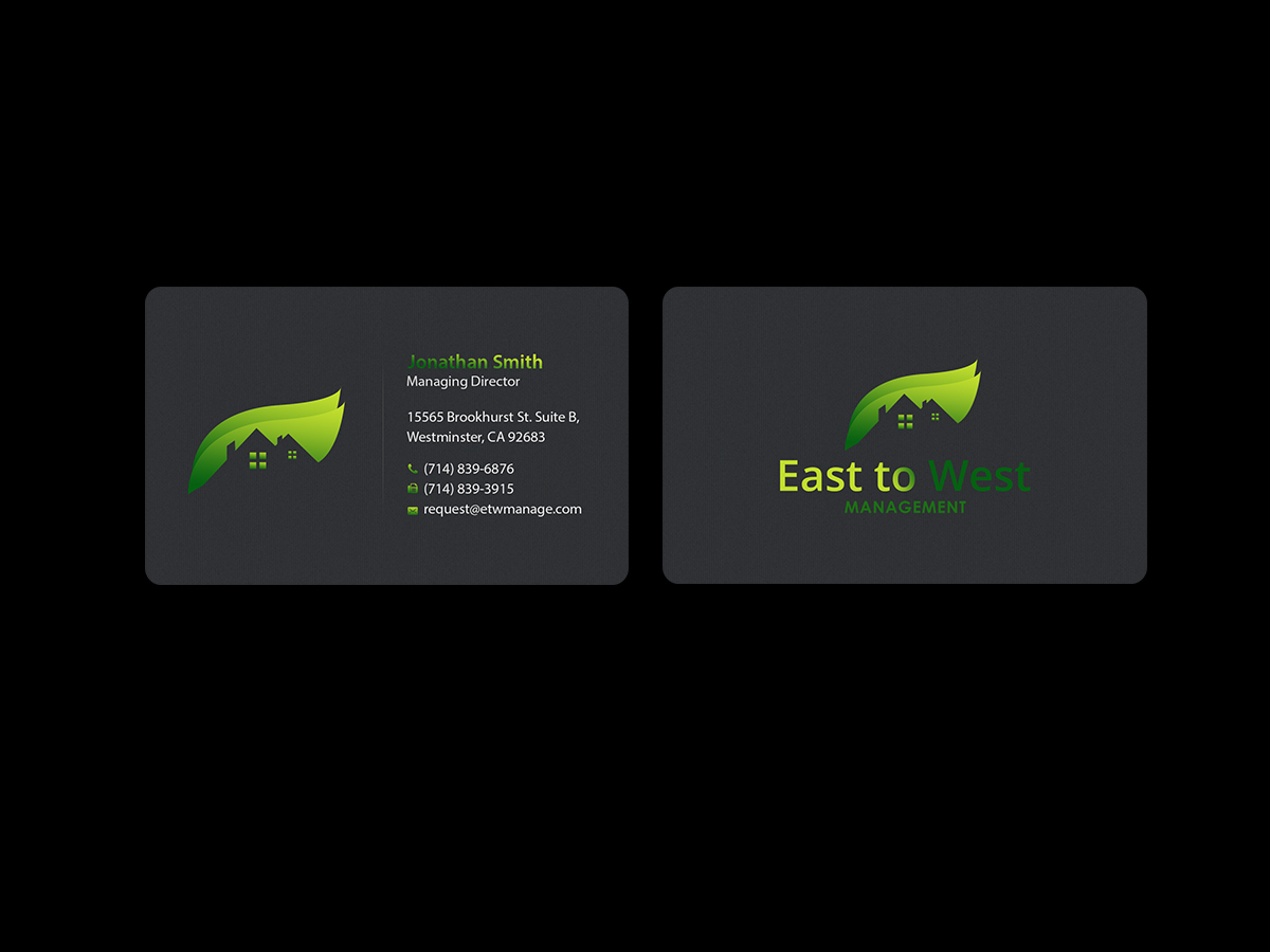 Design de Carte de Visite par Creations Box 2015 pour East to West Management, Inc. | Design #12090446