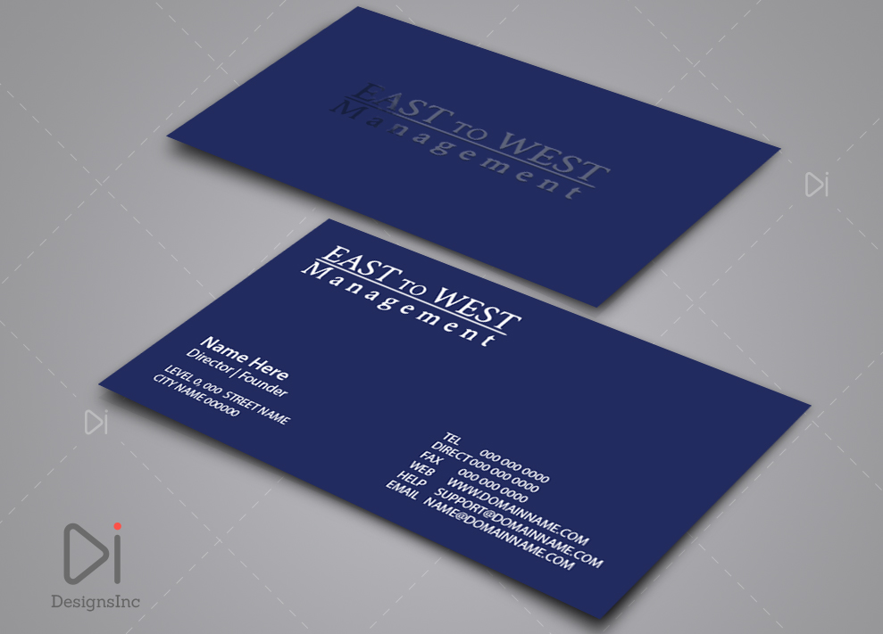 Business Card Design by Design Inc for East to West Management, Inc. | Design #12121626