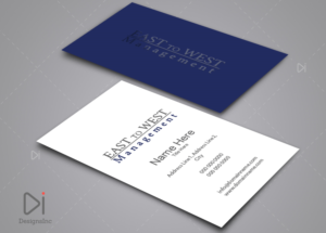Design de Carte de Visite par Design Inc pour East to West Management, Inc. | Design : #12121630