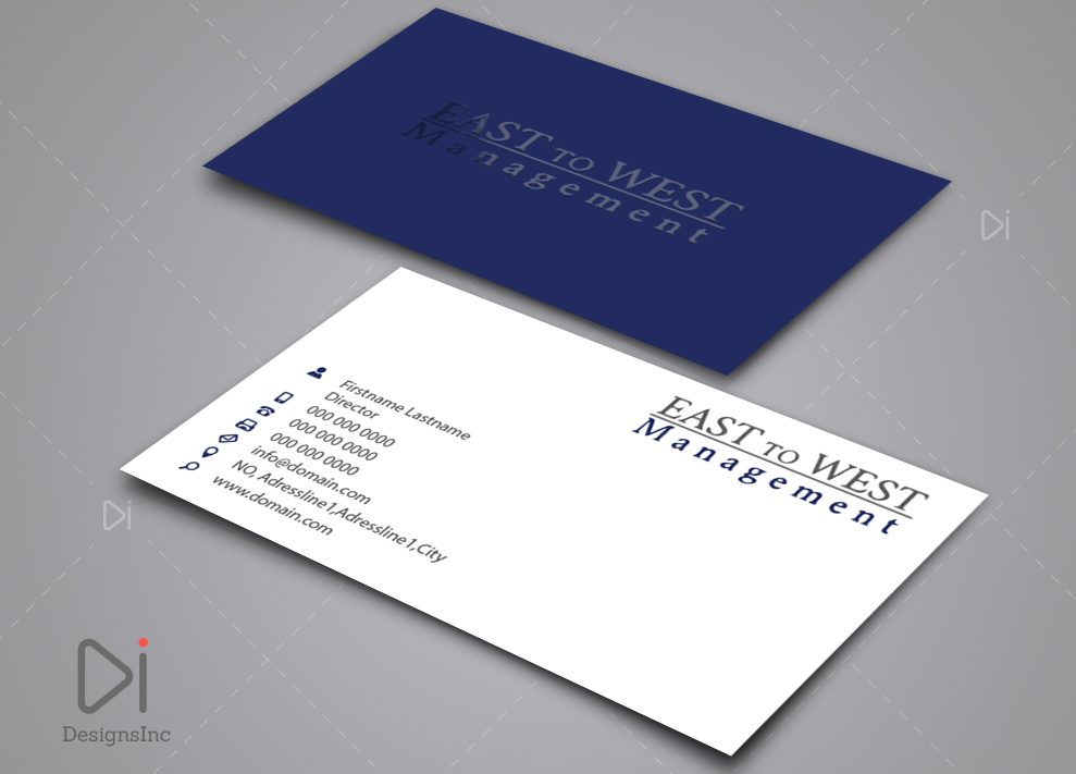 Business Card Design by Design Inc for East to West Management, Inc. | Design #12121637